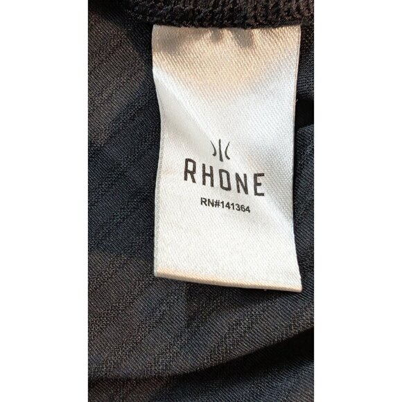 Rhone Shirt Long Sleeve Performance Running Active Black Blend Mens Size S - Picture 4 of 11